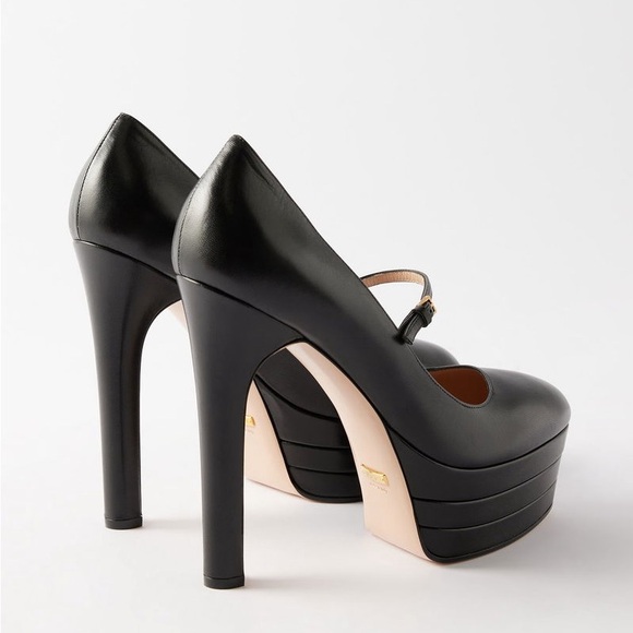 GUCCI Leather Platform Pumps - Picture 3 of 11